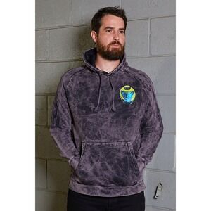 Mighty DOOM Time to Dye Tie Dye Hoodie Large Graphic Gamer Sweatshirt L